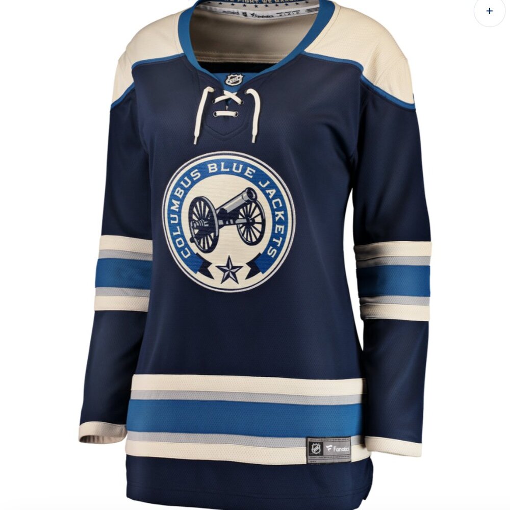 Columbus Blue Jackets Alternate Jersey women's medium